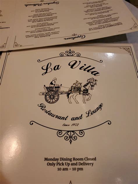 Order online and track your order live. . La villa restaurant lounge and banquets menu